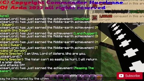 Minecraft Comitting genocide against morgoths orcs
