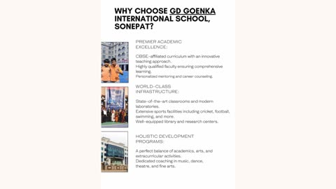 EXPERIENCE EXCELLENCE IN EDUCATION AT GD GOENKA, SONEPAT