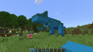 Minecraft Blue Dinosaur!