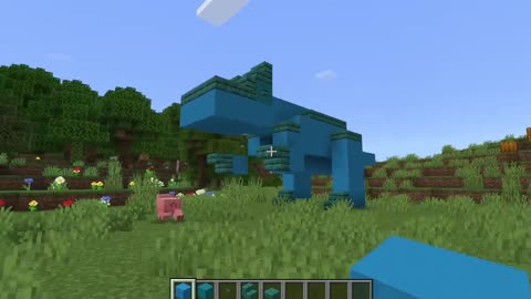 Minecraft Blue Dinosaur!