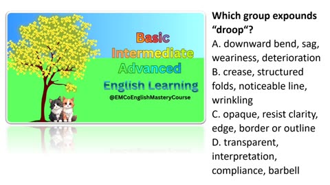 Advanced British English Quiz; Lesson 4; Part 4;