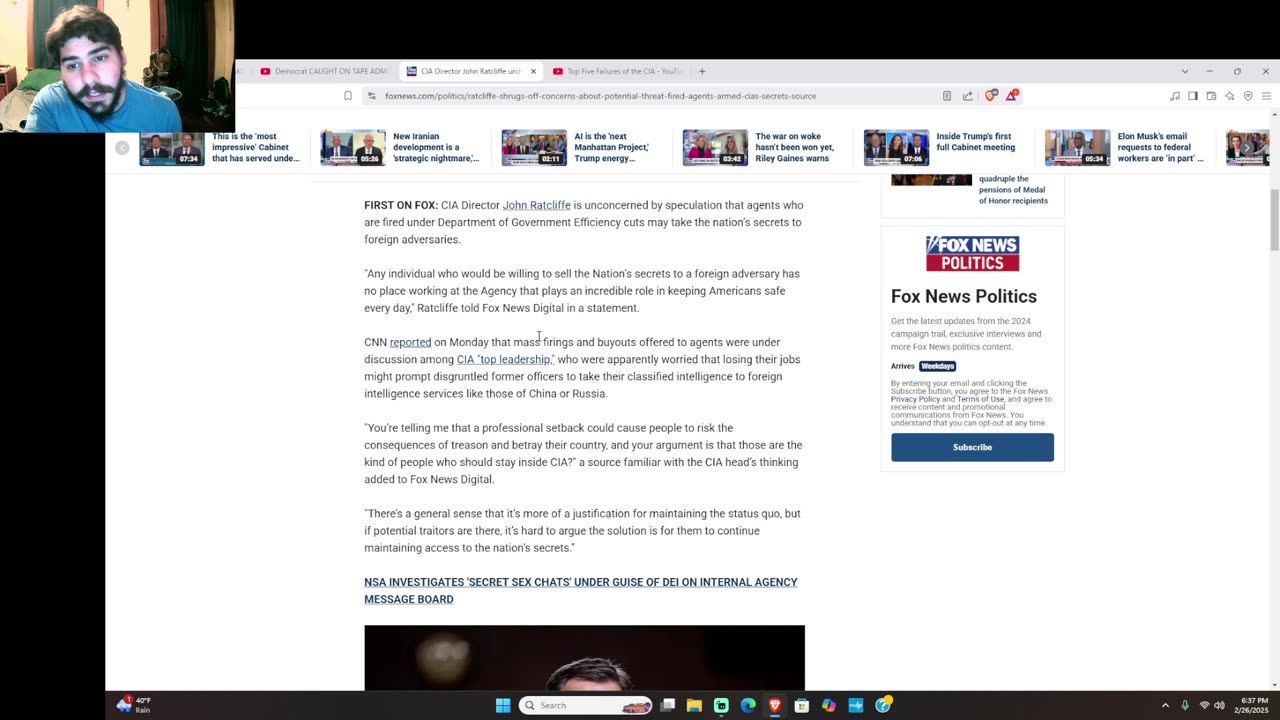 Swalwell can't shut up, CIA can't be trusted