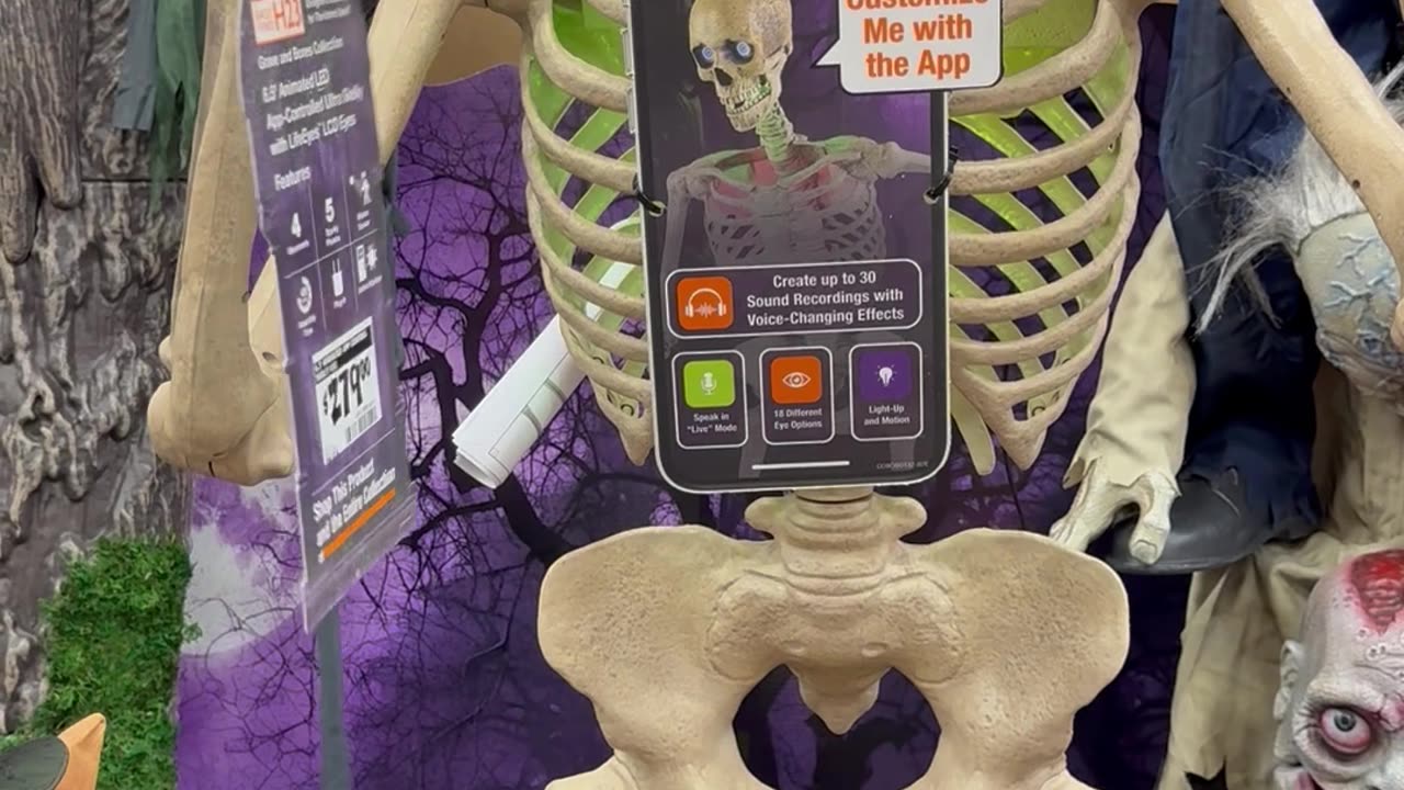 Customizable Animatronic Skeleton Flips You Off