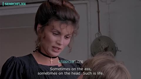 He tries to sneak up on the maid 😉