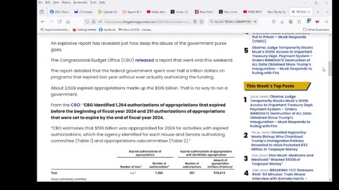 REVEALED: Congress Spent OVER $500 BILLION in Expired Programs Last Year Without Authorization