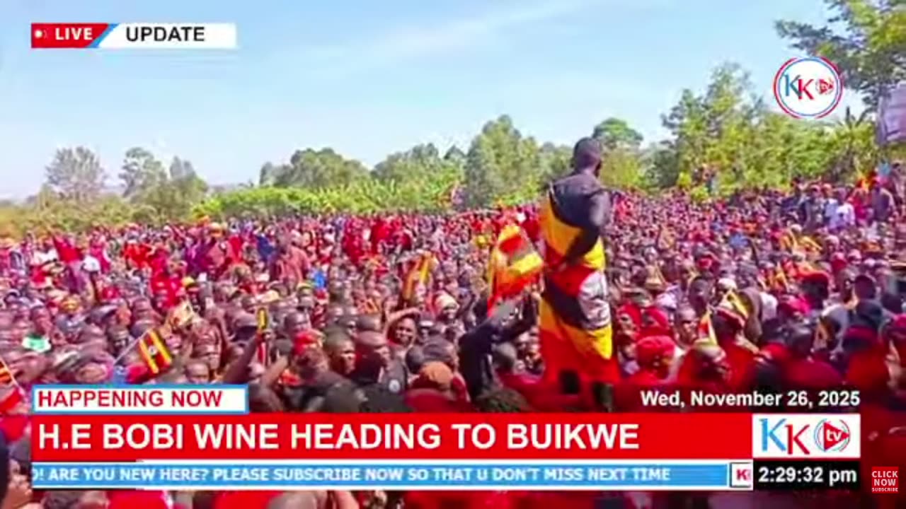 H.E. Bobi Wine Heads to BUIKWE