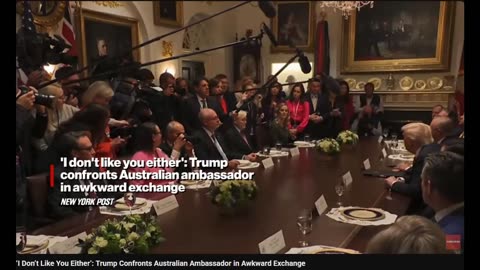 ‘I Don’t Like You Either’: Trump Confronts Australian Ambassador in Awkward Exchange