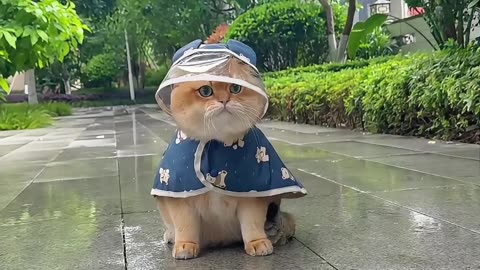 Cute cat, like a fairy tale