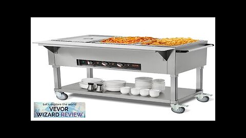 VEVOR 3-Pan Commercial Food Warmer 3 x 20.6QT Electric Steam Table 1500W Review