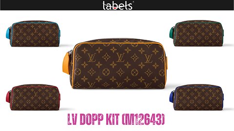 LV DOPP KIT (M12643) IN MONOGRAM MACASSAR BY LABLES.