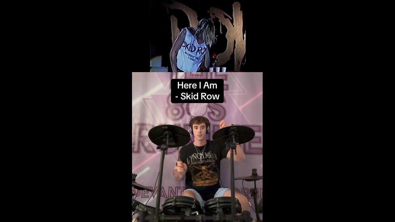 Here I Am - Skid Row Drum Cover