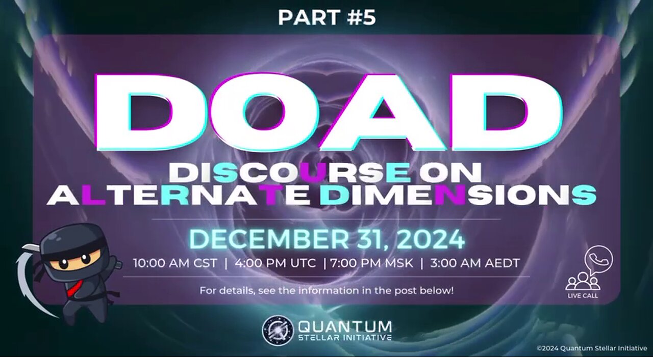 DOAD #5 - DISCOURSE ON ALTERNATE DIMENSIONS (Dec 31, 2024)