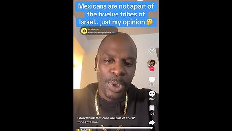 RE: MEXICANS ARE NOT PART OF THE 12 TRIBES OF ISRAEL, JUST MY OPINION!! #stfu
