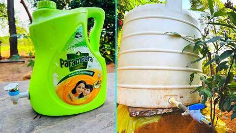 DIY Tap Fitting Idea |Big Water Tank & Mini Can Hack | Desi Innovation