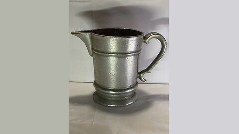 Vintage Victorian-Turn-of-the-Century-Style Tavern Pewter Pitcher Creamer