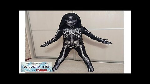 Halloween Skull Costume Children's Terror Dress Up Hooded Game Cosplay Holiday Gift Review