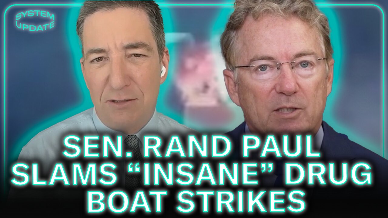 Interview: Sen. Rand Paul Slams "Insane" Trump Admin Drug Boat Policy
