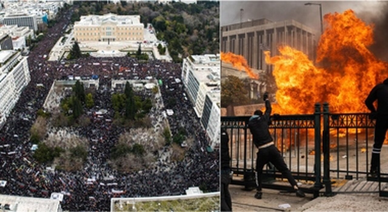 GRECIA: RABBIA e GUERIGLIA per la TRAGEDIA del 2023
