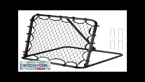 34"x34" Soccer Rebounder Net Kick-Back Portable Football Training Gifts Review