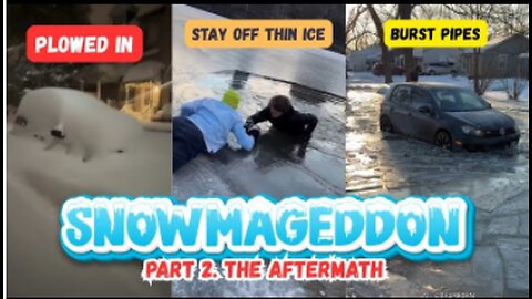 SNOWMAGEDDON 2026 PART 2. THE AFTERMATH! what it look like TV