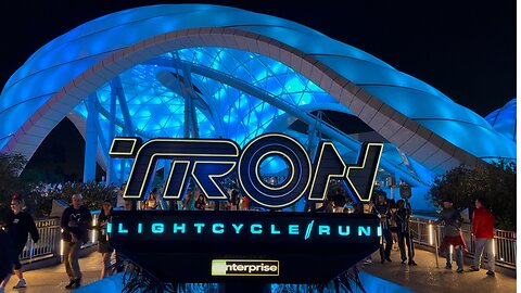 Exploring the Tron Ride Area at Magic Kingdom: Lights, Details & Future Vibes! [Ep 23]