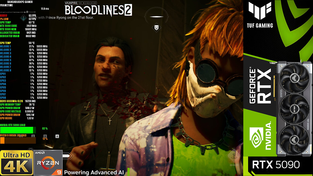 Vampire Masquerade Bloodlines 2 Ray Tracing DLAA 4K