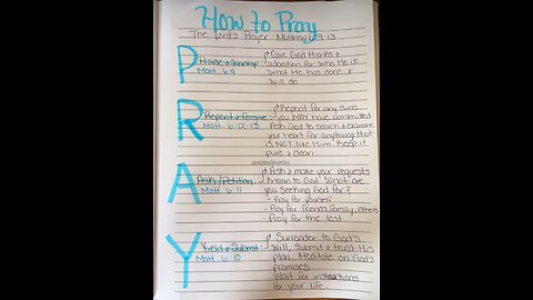 💕 One of the Ways You Can PRAY! 🙏