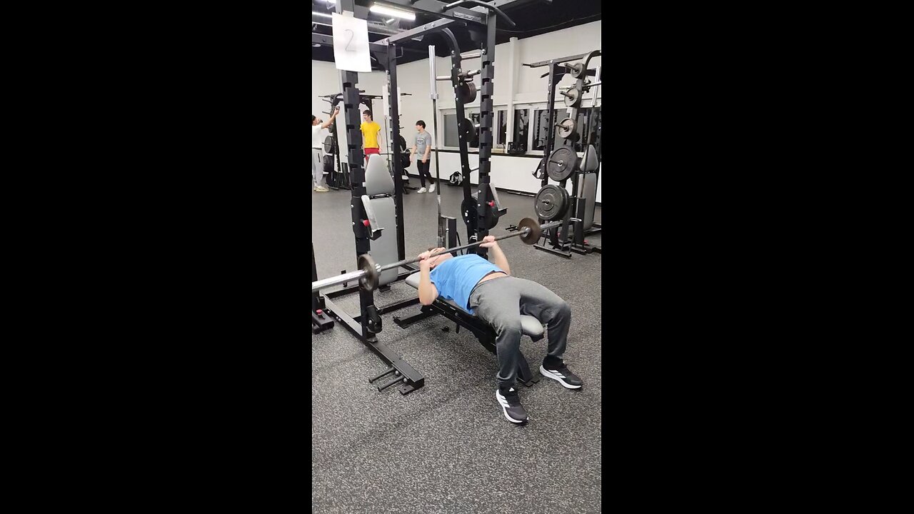 Working Out Light Bench Press #1