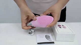 Silicone Electric Face Cleansing Brush Deep Cleaning Skincare Massager Pore Cleaning