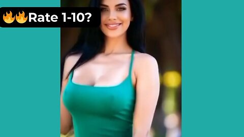 🔥 Rate Her Body in This Emerald Green Dress 1-10? 😍 Supermodel 4K