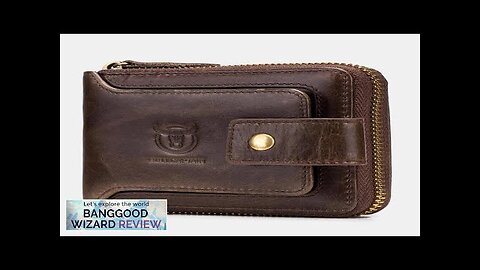 BULLCAPTAIN Genuine Leather Wallet for Men Purse Rfid Wallet Multifunctional Storage Mini Review