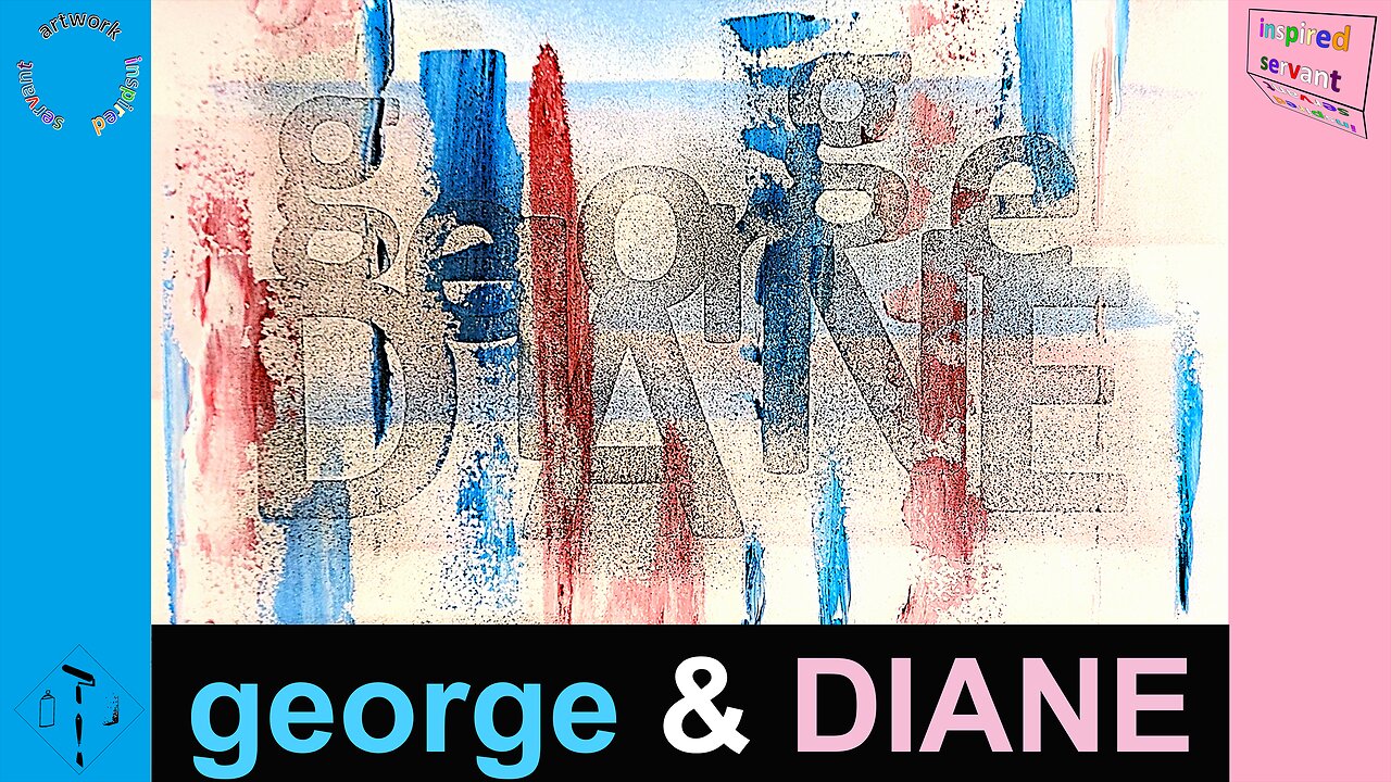 "TWO SHALL BECOME ONE," George, Diane, Mark 10:8a, Enjoy the Artist's Step by Step Process