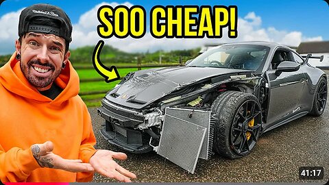 I BOUGHT A WRECKED PORSCHE 911 GT3 & REBUILT IT IN 24 HOURS.