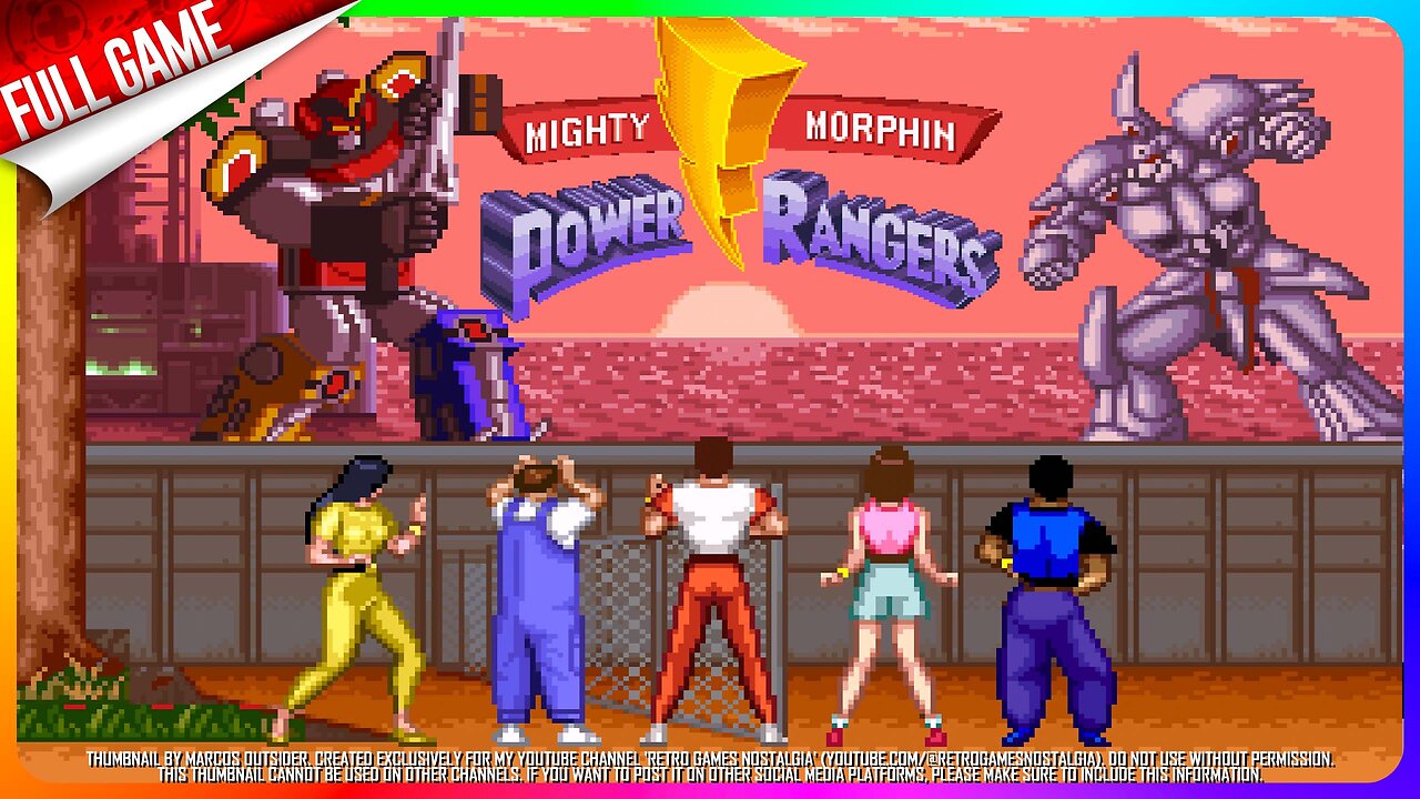 Mighty Morphin Power Rangers (SNES - US) Longplay