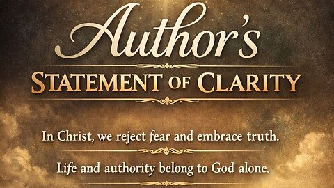 Author's Statements of Clarity.