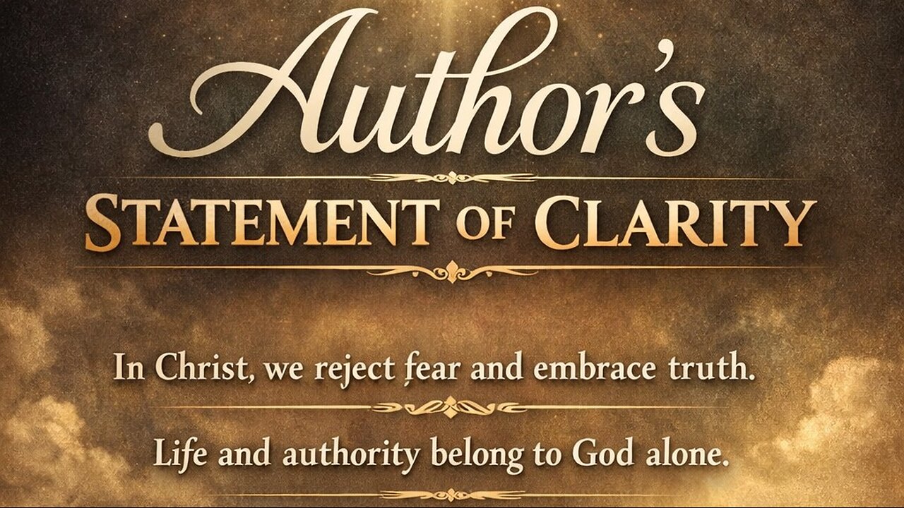 Author's Statements of Clarity.