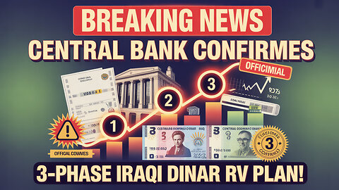 Breaking News 🚨 Central Bank Confirms 3-Phase Iraqi Dinar RV Plan! 💥 IQD News Today 2025