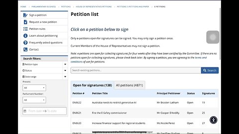 Australian Government Petitions - your voice every day!