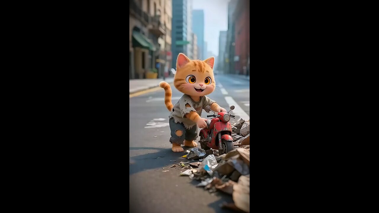 Shocking! The poor kitten has the Transformer