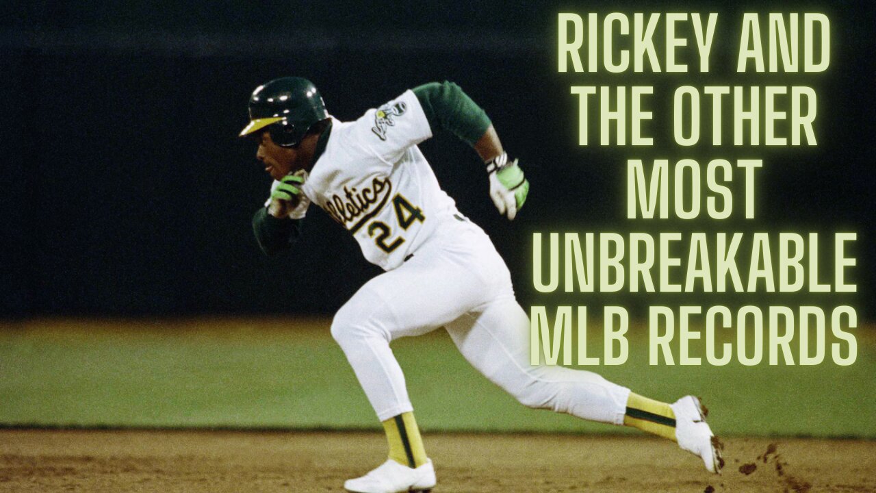 Rickey Henderson's stolen base and other MLB records that are simply unbreakable