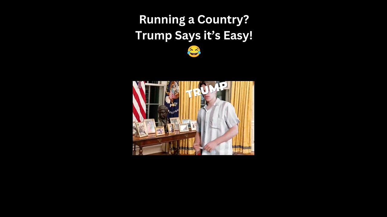 Trump Says Running a Country Is Easy! 😂 | Funny Political Meme #shorts #trending #memes