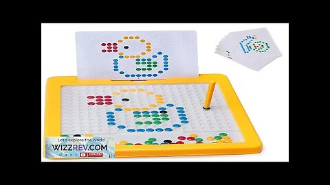 Magnetic Drawing Board for Toddlers Doodle Board with Magnetic Pen and Beads Review