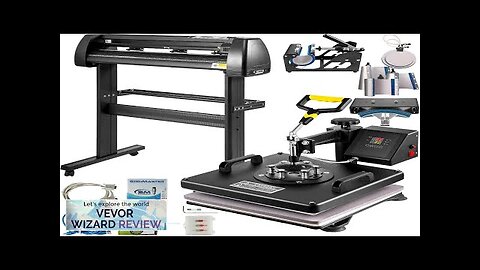 8 In 1 Heat Press 15"x15" Sublimation Machine +28" Vinyl Cutter/plotter Cutting Review