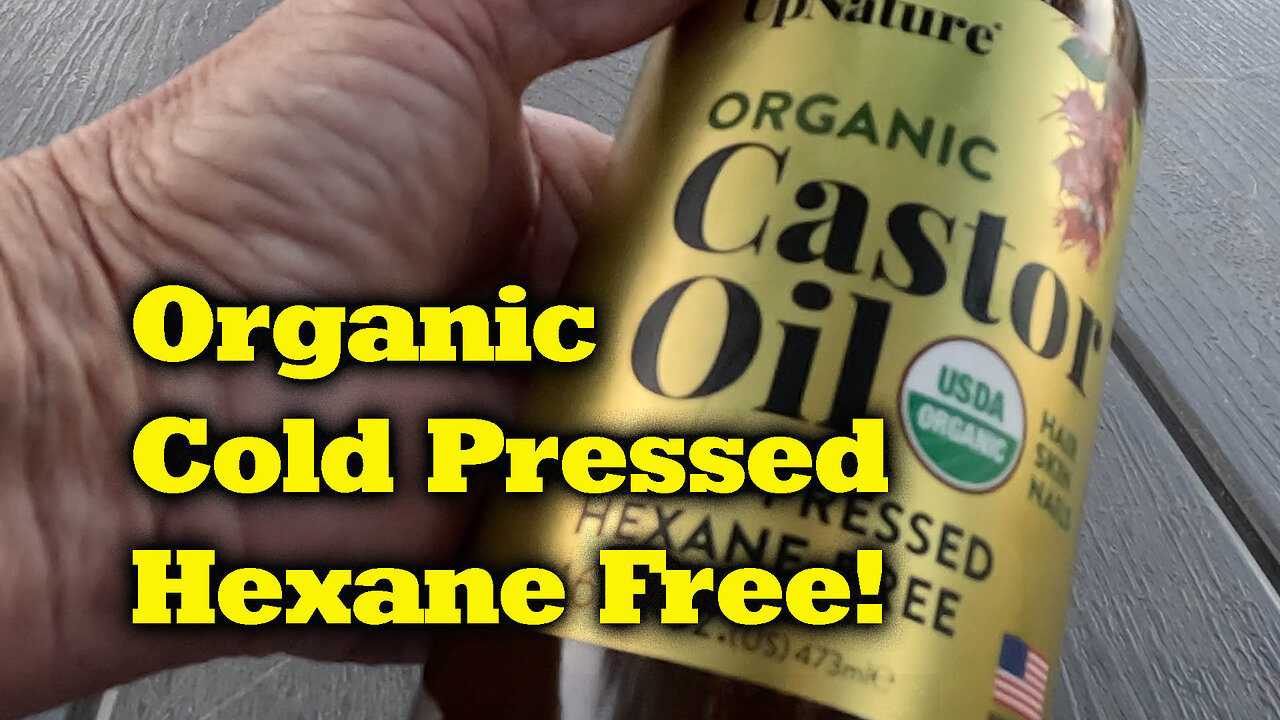 Upnature Castor Oil - Organic, Cold Pressed, Hexane Free, packaged for longevity.