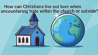 How can Christians live out love when encountering hate within the church or outside?