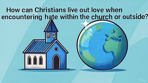 How can Christians live out love when encountering hate within the church or outside?