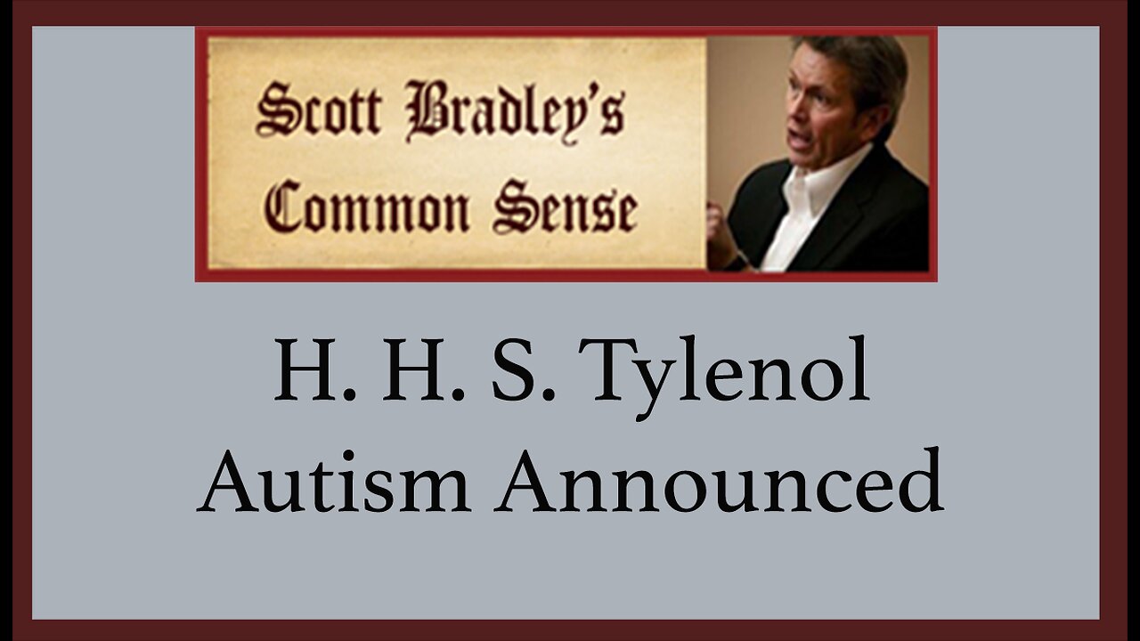 H.H.S. Tylenol Autism Announcement