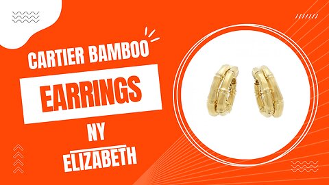 CARTIER BAMBOO EARRINGS | Bid Now with NY Elizabeth