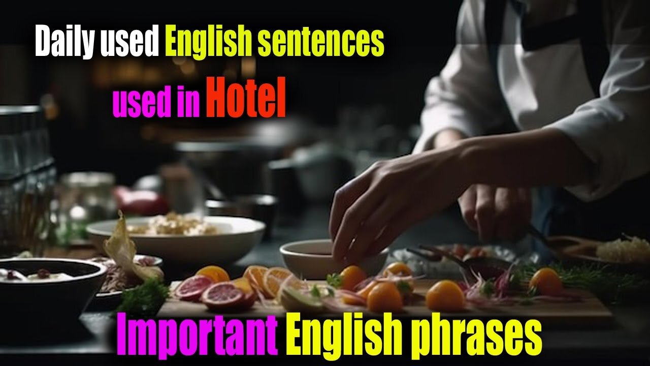 Daily used English sentences used in hotel | important English phrases ||