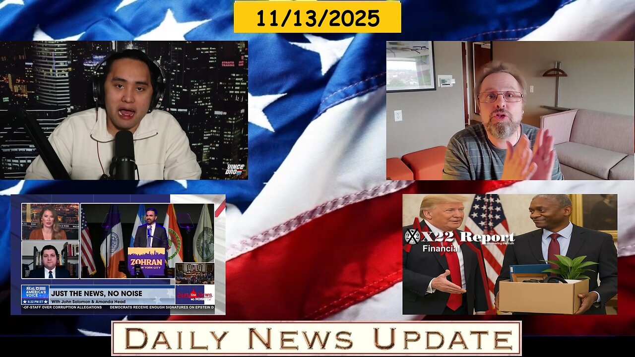 EP1745 | Vince Dao: Trump-Epstein, Just The News: Economic Impact, Dr Steve Turley: Zohran Stopped, X22 Report